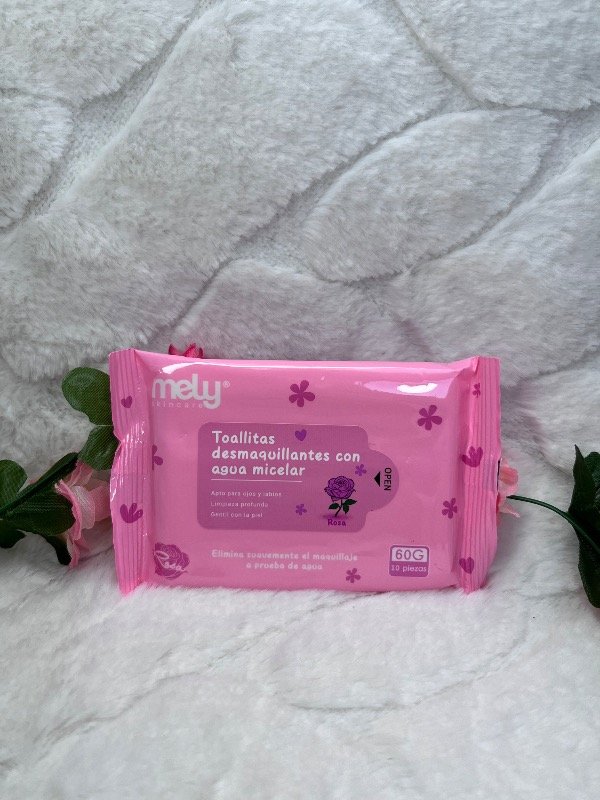 Producto - Toallitas desmaquillantes rosa