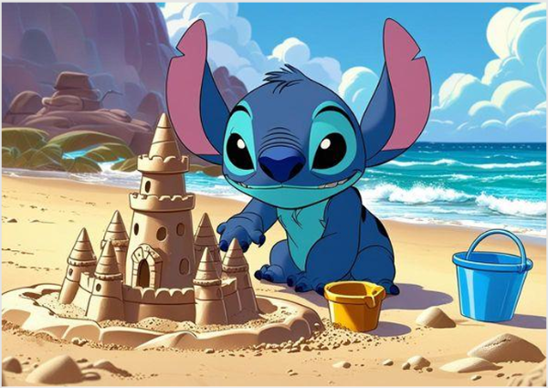 Producto - Lamina comestible rectangular Stitch 9