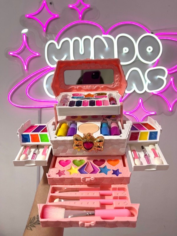 Producto - Maletin de maquillaje doble con espejo