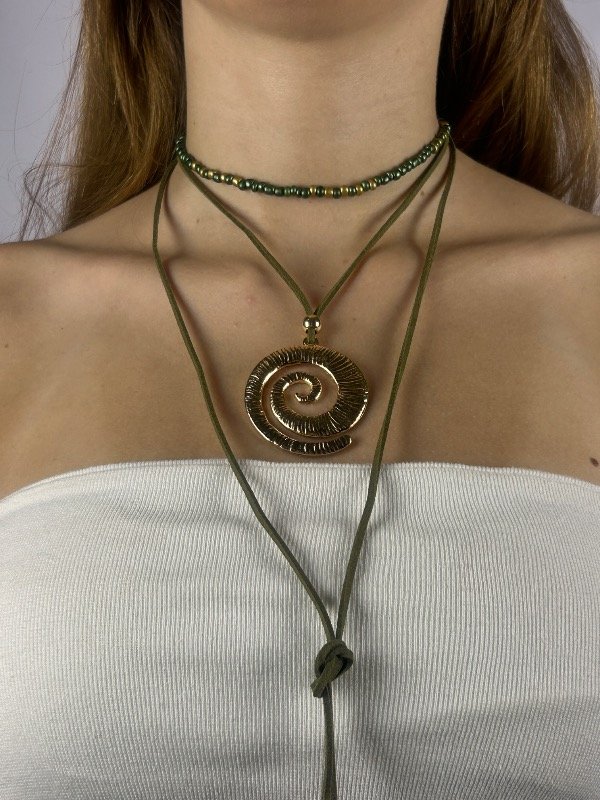 Producto - GARGANTILLA OVERLAY VERDE 4011