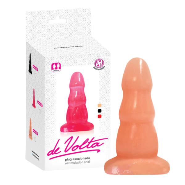 Producto - Plug Anal Escalonado Piel (13x4cm)