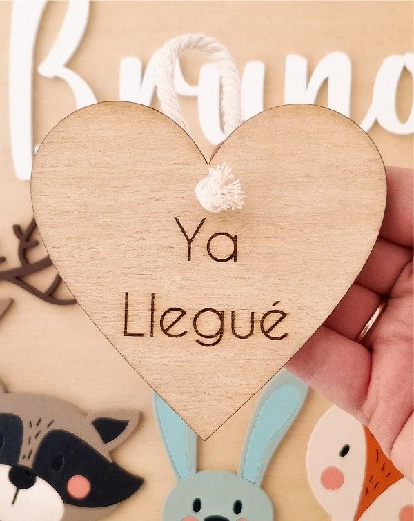 Producto - Colgante Corazón Ya Llegué