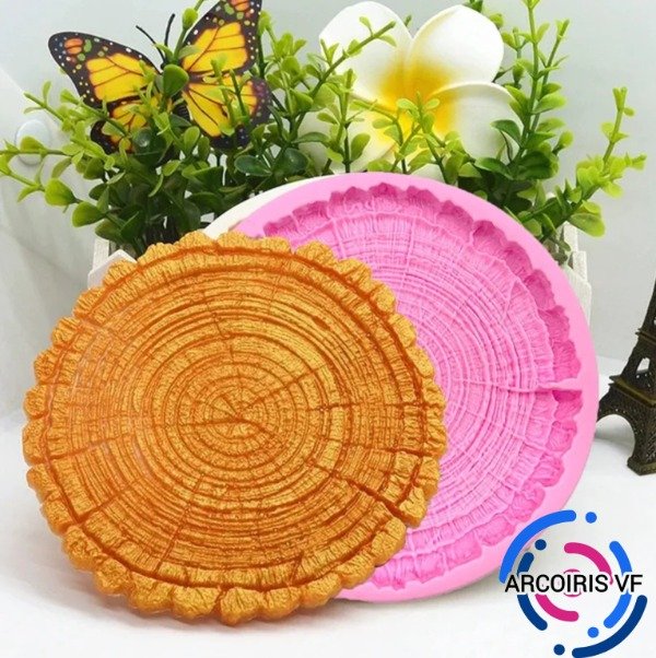 Producto - Molde corteza de árbol 13cm