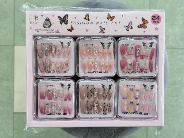 Producto - UNIAS POSTIZAS ART MARIPOSA 1908