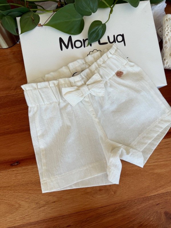 Producto - Short Nena Tusor Manteca