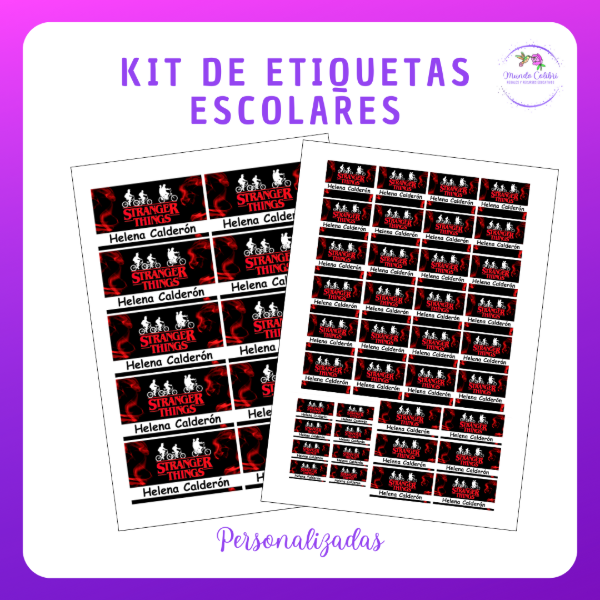 Producto - Kits de Etiquetas para Útiles (Personalizadas)