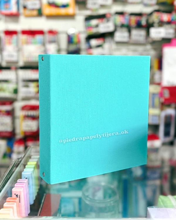 Producto - Carpeta 3 anillos aqua