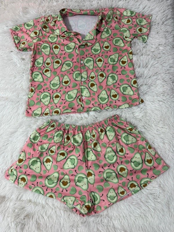 Producto - Pijama camisero animado - Palta