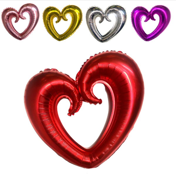 Producto - globo corazon calado 80 cm