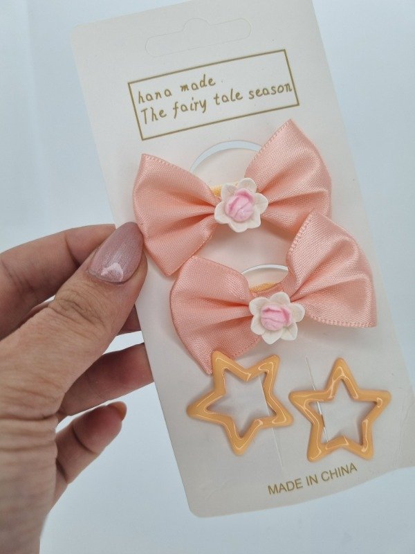 Producto - Blister colitas x2 moño + tic tac x2 estrella 4296