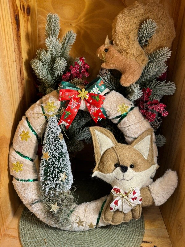 Producto - Corona Safari - Zorro con árbol con luz 35 cm (Efectivo: 39.120)