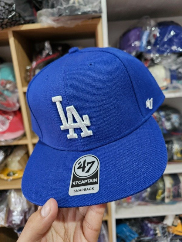 Los angeles dodgers sure shot '47 brand captain snapback