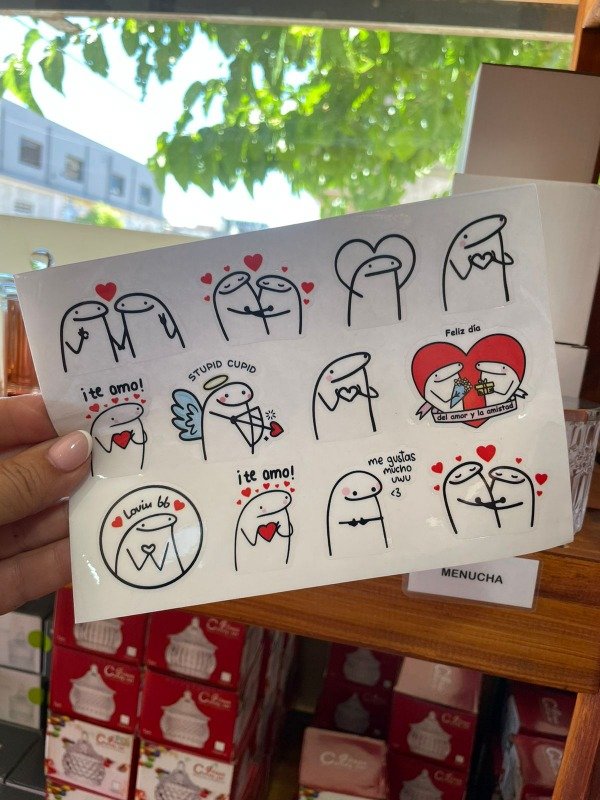 Producto - ADHESIVOS SAN VALENTIN CARICATURA