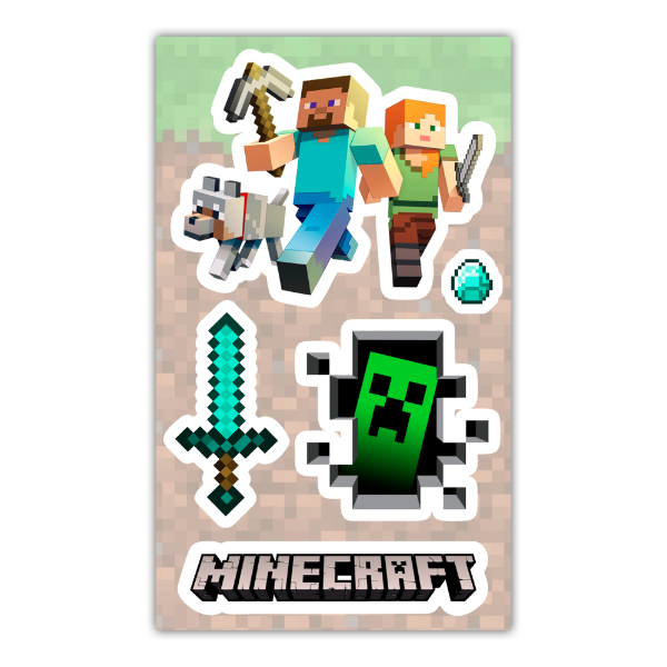 Producto - Plancheta Minecraft Diseño 1