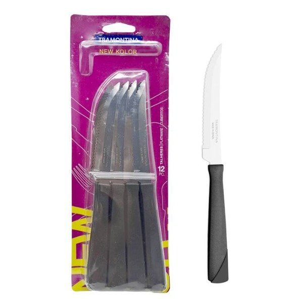 Producto - SET X 12 CUCHILLOS NEW COLOR TRAMONTINA - 1