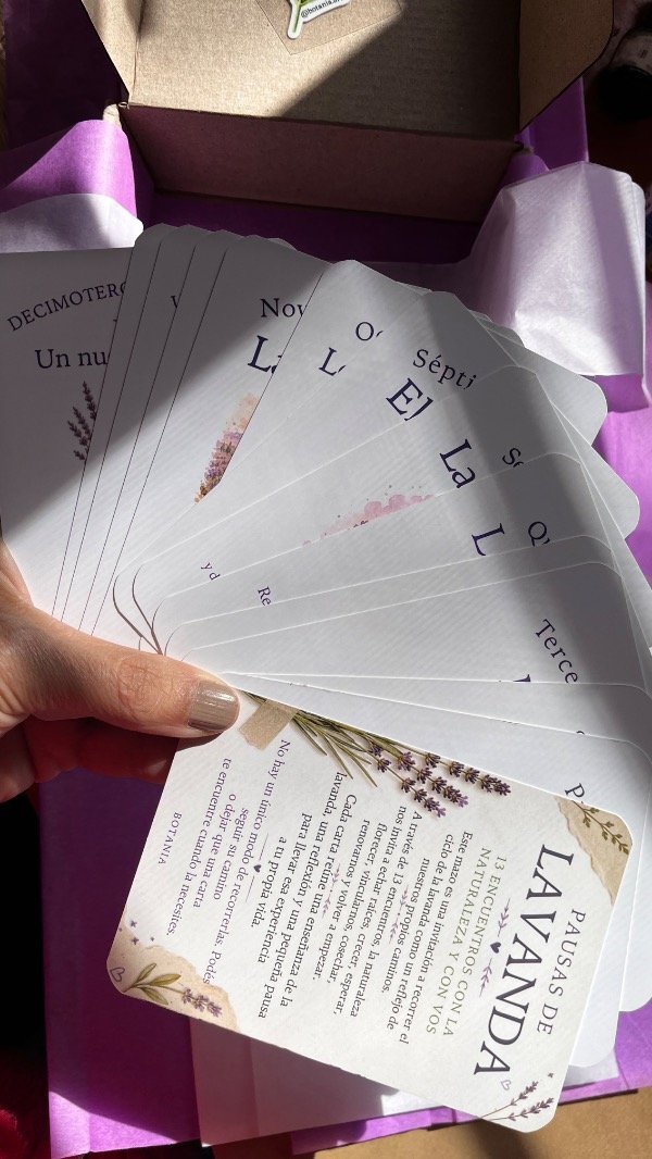 Producto - Mazo de cartas Pausa de Lavanda - 3