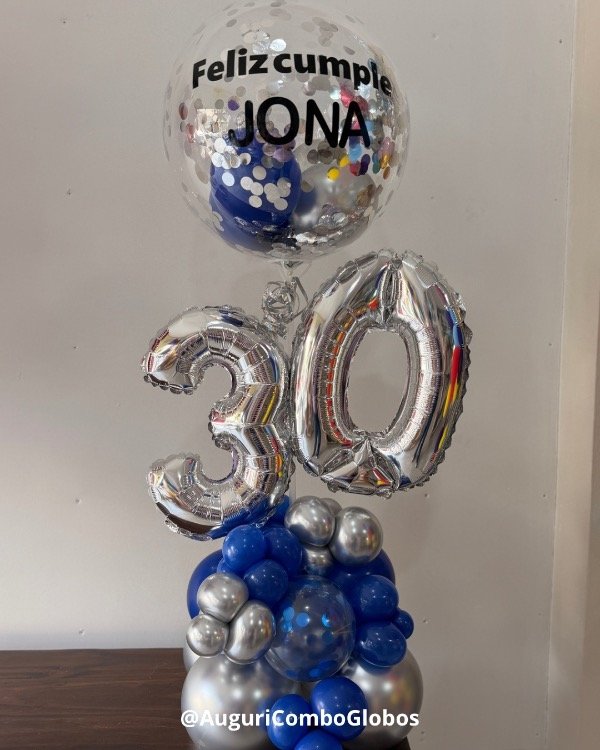 Producto - ARREGLO GLOBOS BOUQUET NUMERO 16" + BURBUJA - 9