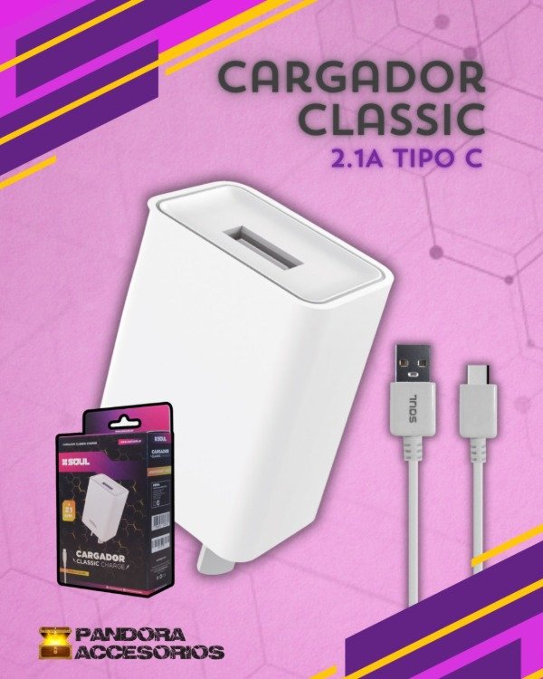 Producto - Cargador Tipo C 2.1A