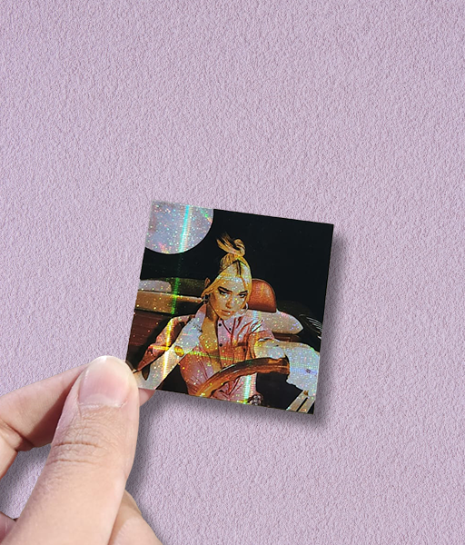 Producto - STICKER HOLOGRÁFICO - DUA LIPA - FN