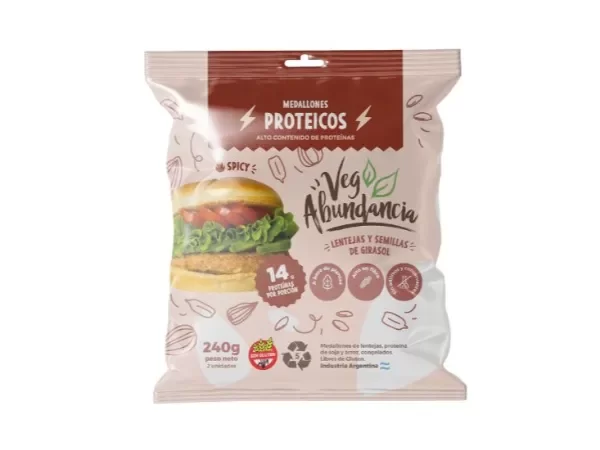 Producto - Medallones proteicos de lentejas y semillas de girasol