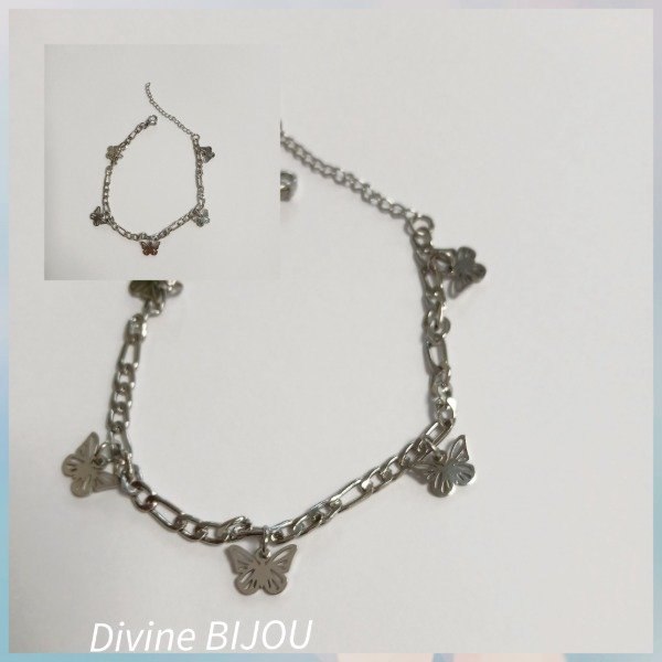 Producto - Pulsera mariposas acero quirúrgico