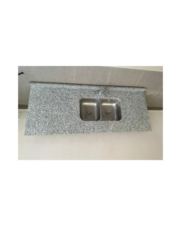 Producto - Mesada de granito, bacha doble Johnson y grifería monocomando FV / 60x160