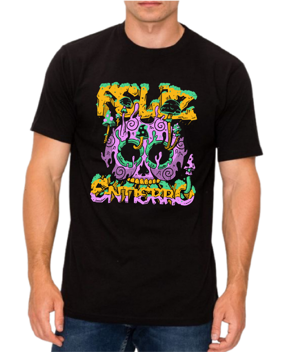 Producto - Remera FELIZ ENTIERRO - CALABERA ALUCINOGENA