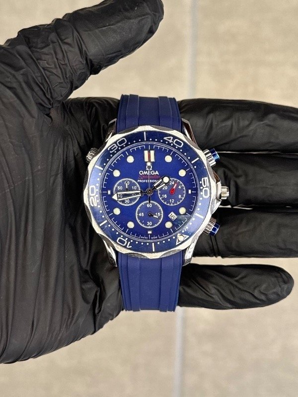 Producto - OMEGA SEAMASTER SILICONA AZUL (calidad AA+)