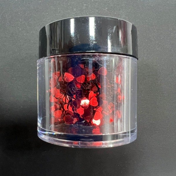 Producto - Mini Lentejuelas Corazones Rojos