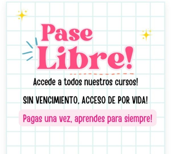 Producto - Pase libre a todos los cursos!
