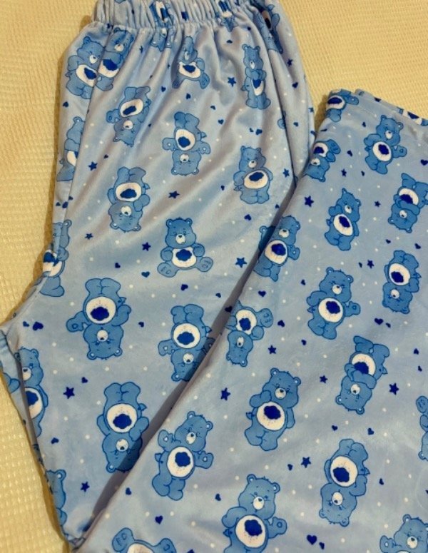 Producto - Pantalon Ositos Cariñositos Gruñoncito celeste polar soft