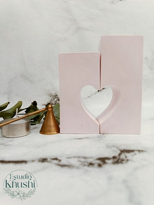 Producto - Porta Velas doble Corazón
