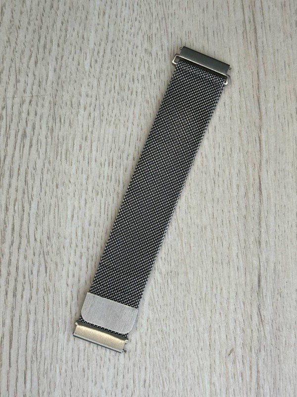 Producto - CORREA MALLA DE METAL CON IMAN CON PERNO PARA SMARTWATCH DE 22MM