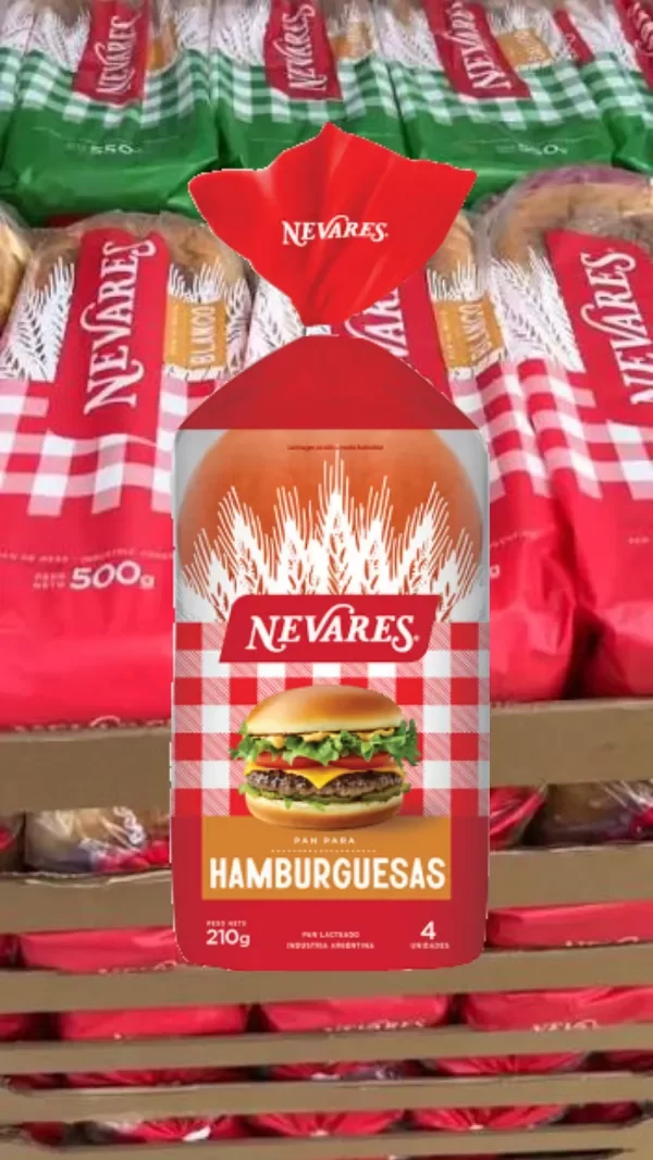Producto - Nevares Pan Para Hamburguesas x 4 unidades
