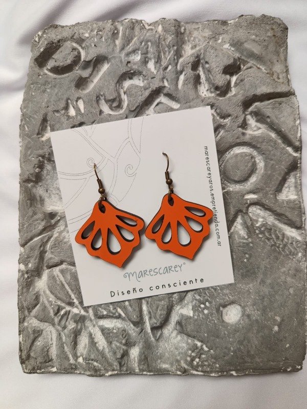Producto - Aros Pétalo / Naranja Valencia