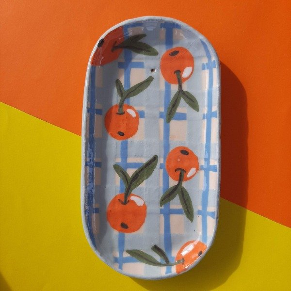 Producto - Bandeja mini Naranjas fondo celeste