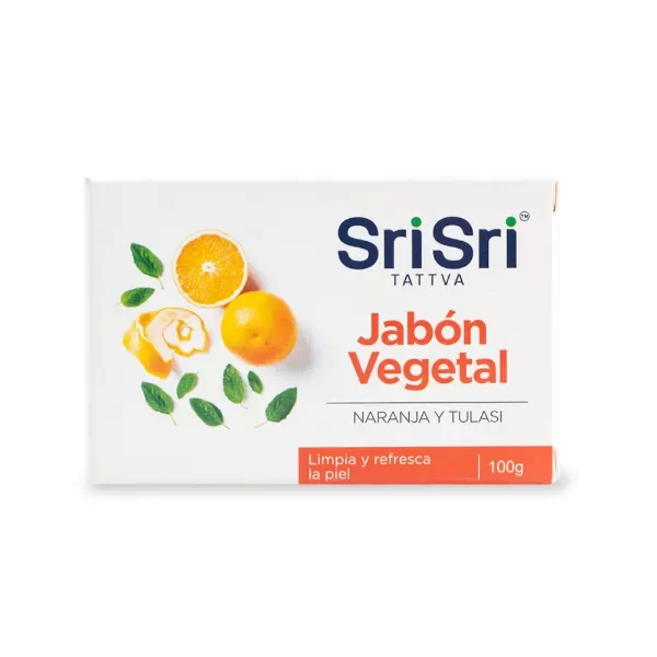 Producto - JABON AYURVÉDICO VEGETAL NARANJA Y TULASI