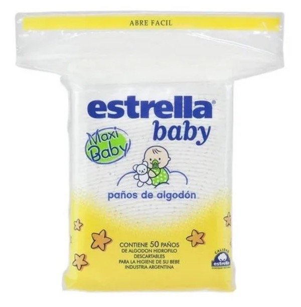 Producto - Maxi Paños Algodón EstrellaBaby x 50un