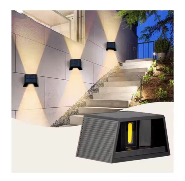 Producto - Aplique Bidireccional Solar Luz Cálida Ajustable Exterior HS8032
