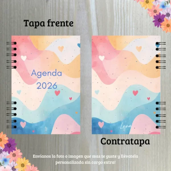 Producto - Agenda semanal 2026- Corazones