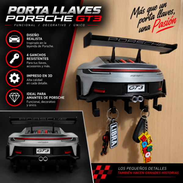 Producto - Porta Llaves Porsche 911 GT3 - 0