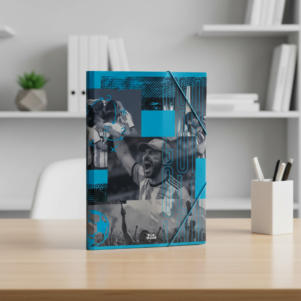 Producto - Carpeta 3 solapas c/elast Fun World Campeones 7079