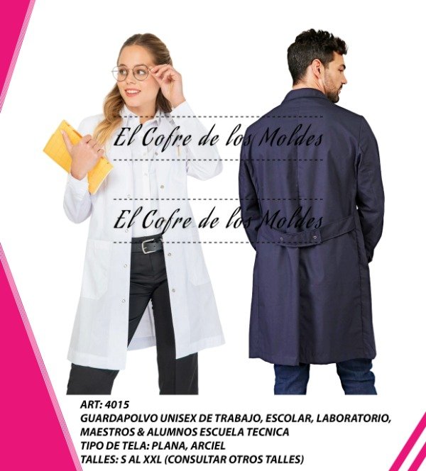Producto - Guardapolvo Unisex,de trabajo,escolar,laboratorio -Pack Talles S al XXL-