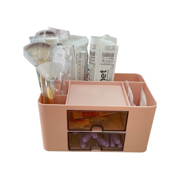 Producto - ORGANIZADOR ROSA 2 CAJONES ACRÍLICO - 1