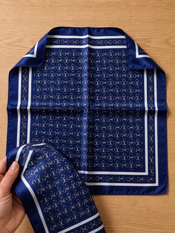 Producto - BANDANA DE SEDA - AZUL