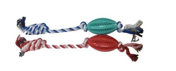 Producto - Soga con pelota rugby dental MEO49