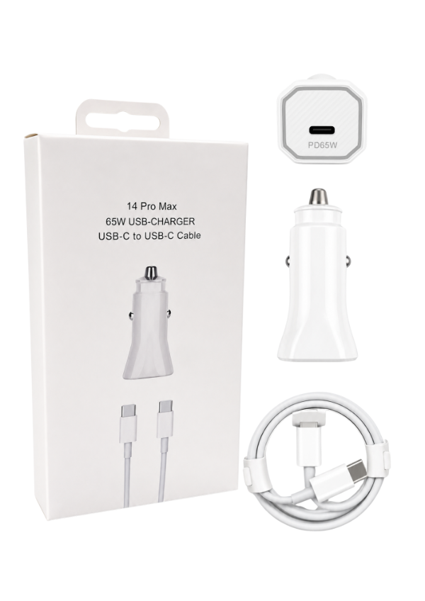Producto - CARGADOR DE AUTO 14 PRO 65W
