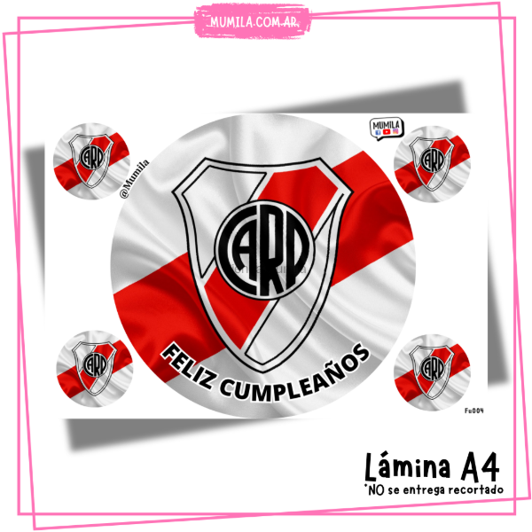 Producto - Lamina comestible River EN STOCK