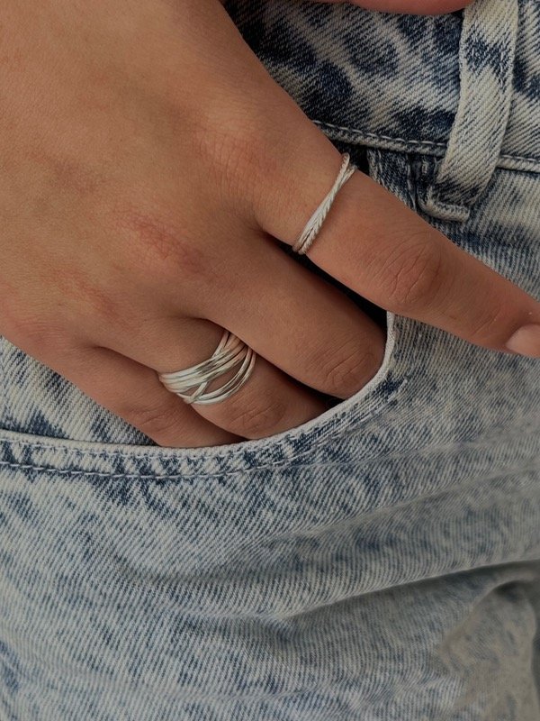 Producto - Anillo varios enlazados liso