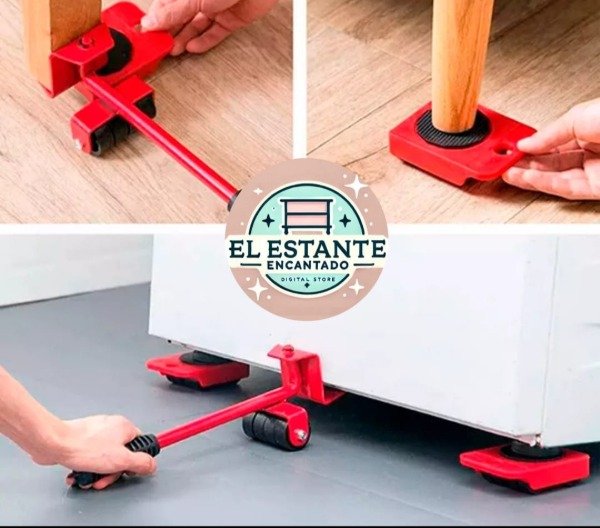 Producto - Set Ruedas Auxiliar Elevador/transportador Muebles Portátil